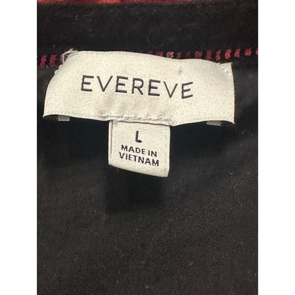 Evereve Womens Black Cotton Gauze Pintuck Ruffle Sleeve Mini Shift Dress Large - Picture 3 of 7